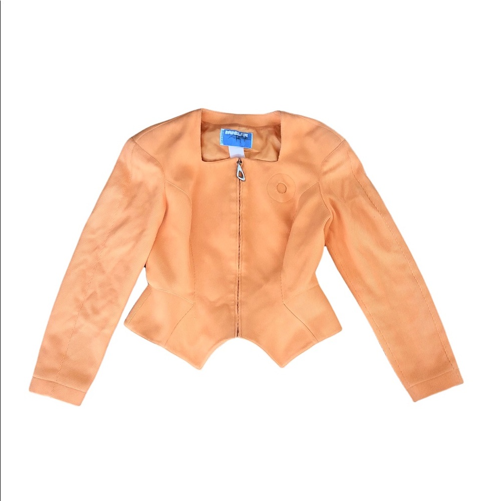 Vintage VTG Thierry MUGLER Tangerine Blazer